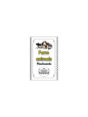 Farm Animals 4x6 Flashcards