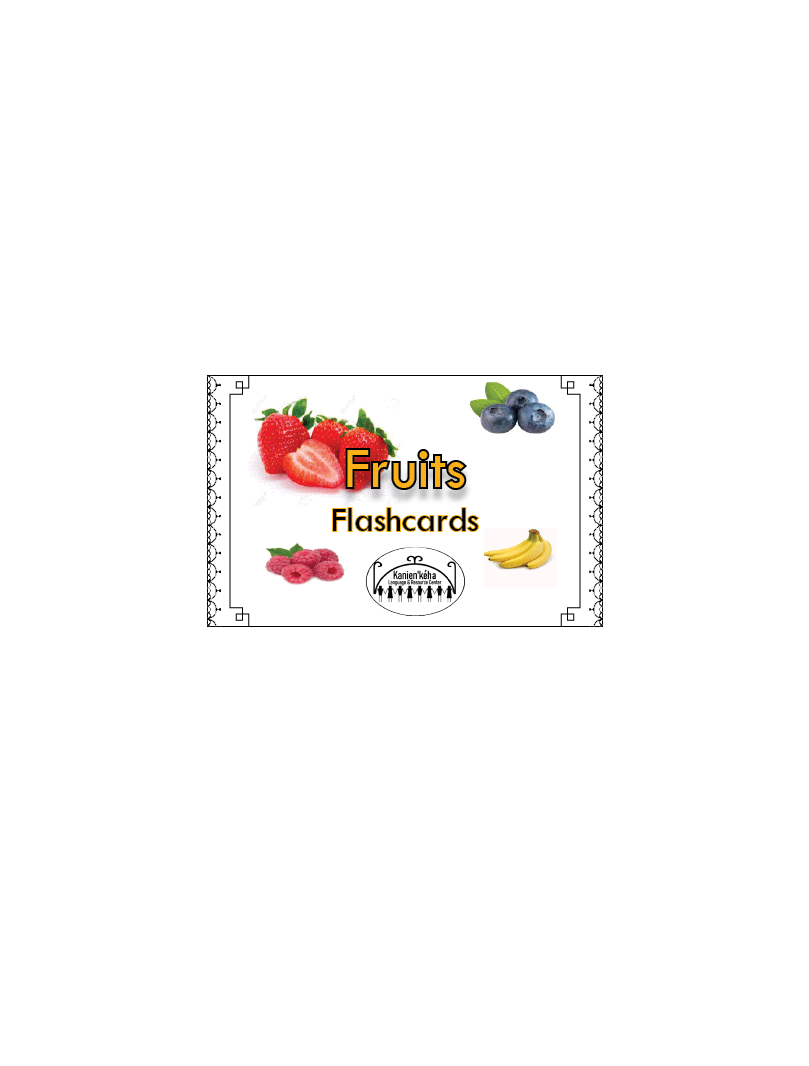 Fruits Flashcards 4x6