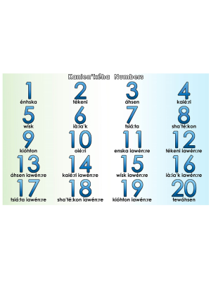 Number Large poster (One Page) 11 x 17