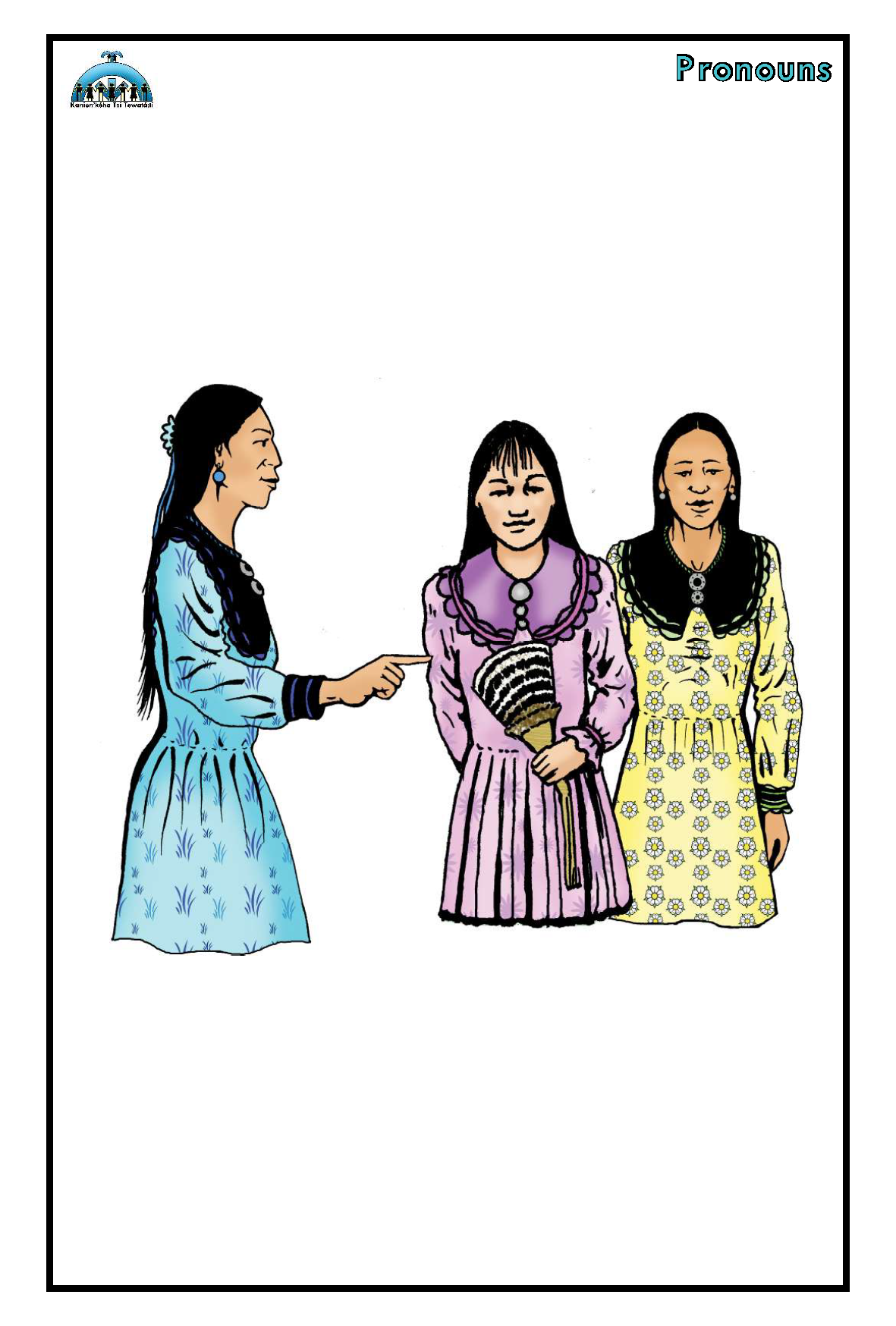 Pronouns flashcards 4x6