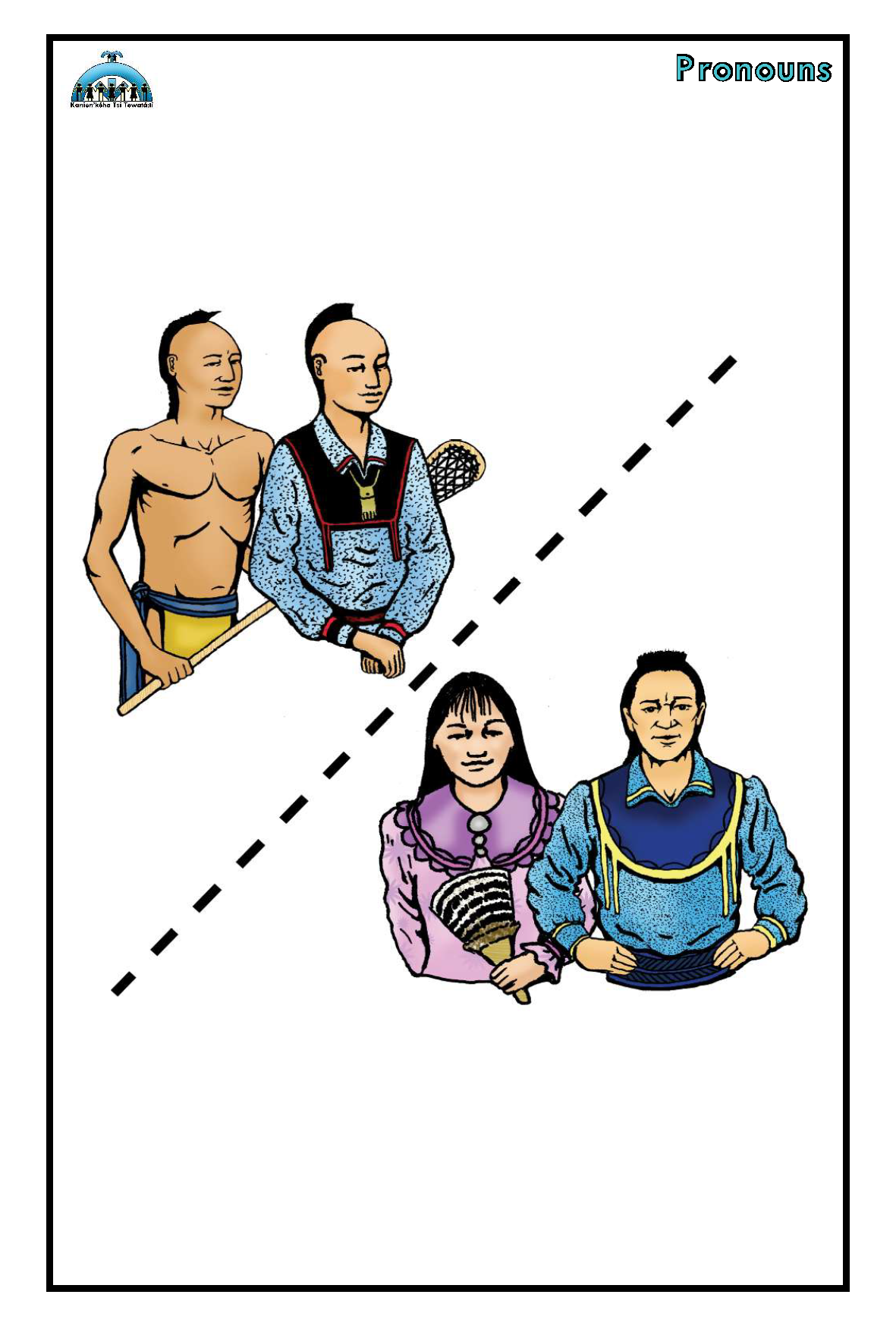 Pronouns flashcards 4x6