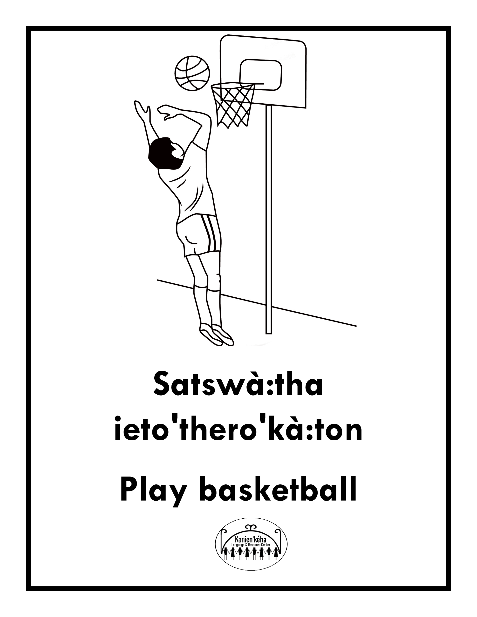 verb commands2 Kanien’kéha verb command play basketball Mohawk language learning