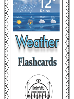 Weather flashcards 4x6