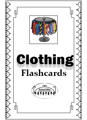 Clothing flashcards 4x6