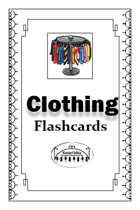 Clothing flashcards 4x6