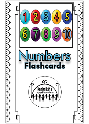 Number 1 - 20 flashcards 4x6