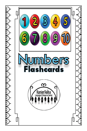 Number 1 - 20 flashcards 4x6