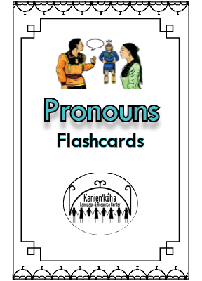 Pronouns flashcards 4x6