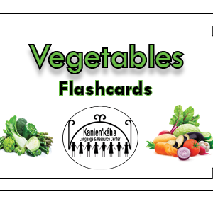 Vegetables flashcards 4x6