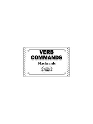 Verb Commands flashcards 4x6
