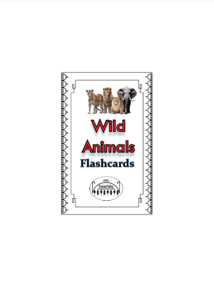 Wild Animals flashcards 4x6