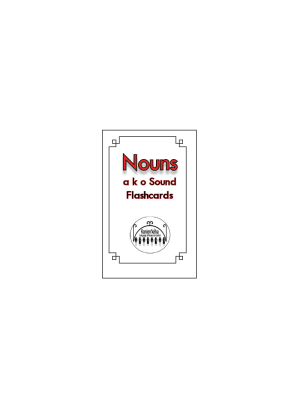 Nouns A K O sound flashcards 4x6